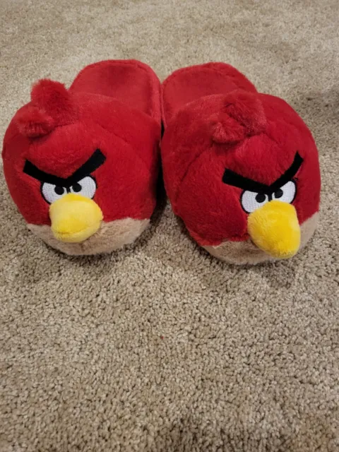 Angry Birds Red Bird Plush Slippers Size M (2-3)