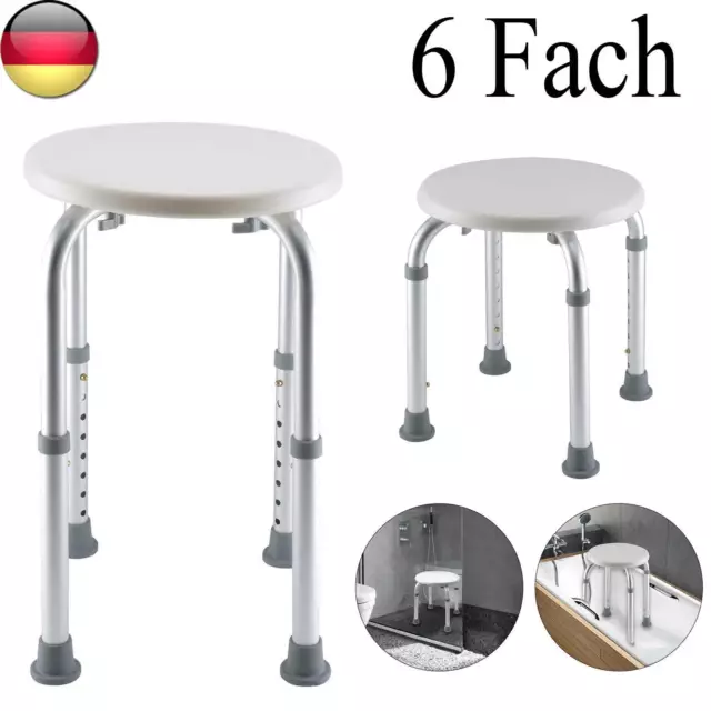 Duschstuhl rund Badhocker Badehocker Duschhocker bis 150 kg Sitzfläche Ø 32 cm