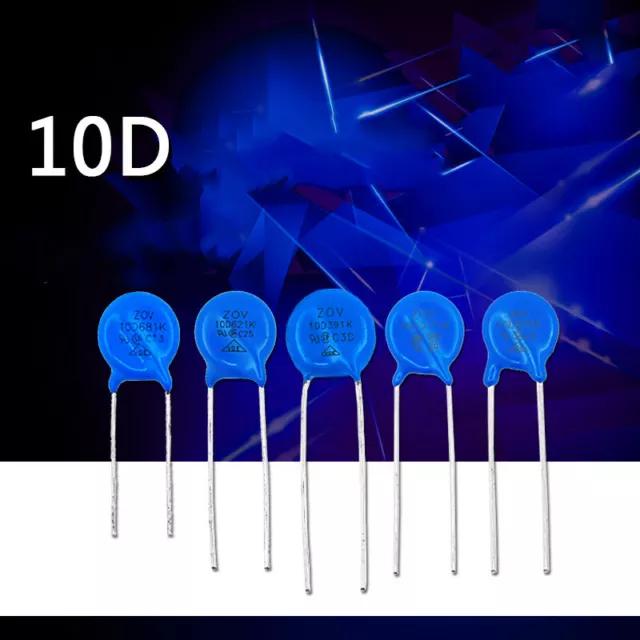 10pcs 10K 10D 270/330/390/470/101/271/431/471/561/681/821K varistor