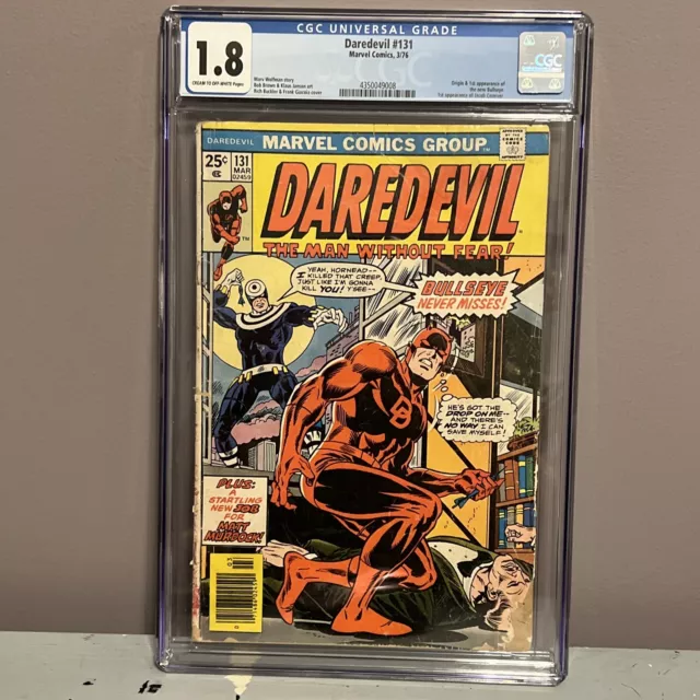 Daredevil #131 CGC 1.8 (1st Appearance Of Bullseye) Marvel 1976