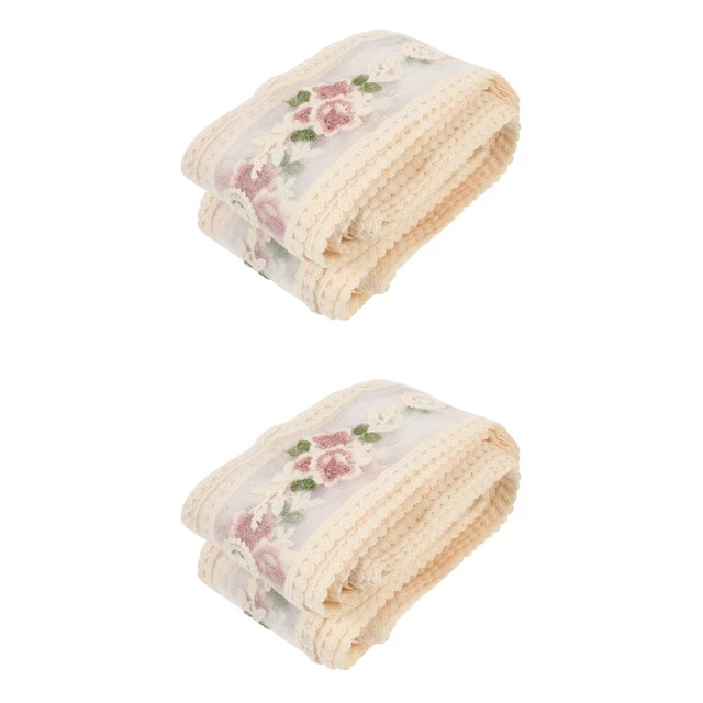 30 Yards Cotton Water Soluble Lace Bride Flower Ribbons Crafts Sewing Trim