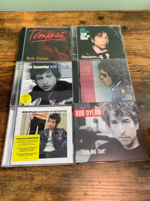 Bob Dylan 8 CD Lot Tempest Out of Mind Essential Highway 61 Love Theft Blood