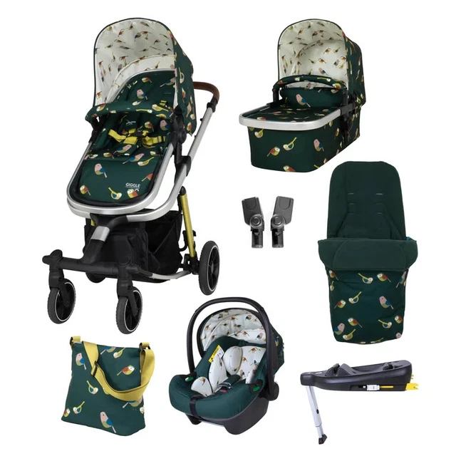 Cosatto Giggle Trail i size travel system everything bundle in Birdland