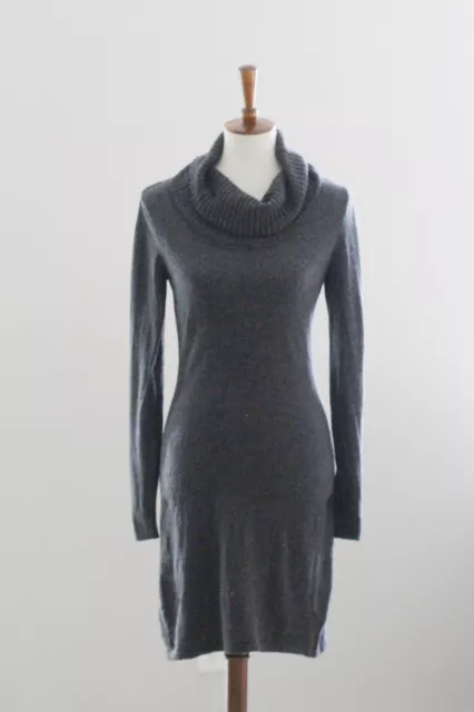 ATHLETA Cowl Neck Merino Wool Sweater Dress :  M Medium Women’s - Dark Gray