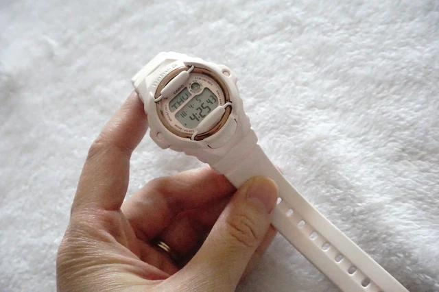 Casio Baby-G BG169G-4B Face Protector Baby Pink Rose Tone Watch Digital