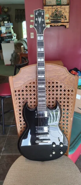 Jay Turser JT-50 Custom Black Electric SG Guitar