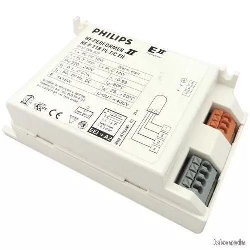 PHILIPS 18W ballast, ballast électronique, EII HF-P 2 18 PL