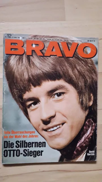 BRAVO Nr.12 vom 13.3.1967 Beatles, Monkees, Diana Rigg, Francoise Hardy, Manuela