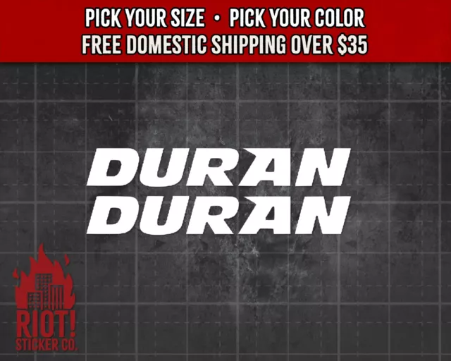 Duran Duran Decal for Car Band Logo Sticker for Laptop 80's Rock, New Wave
