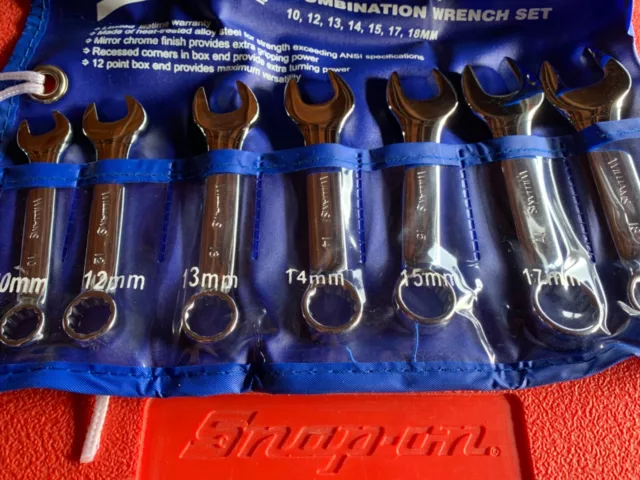 Williams 7 piece Metric 10-18mm Stubby wrench set from Snap On Industrials