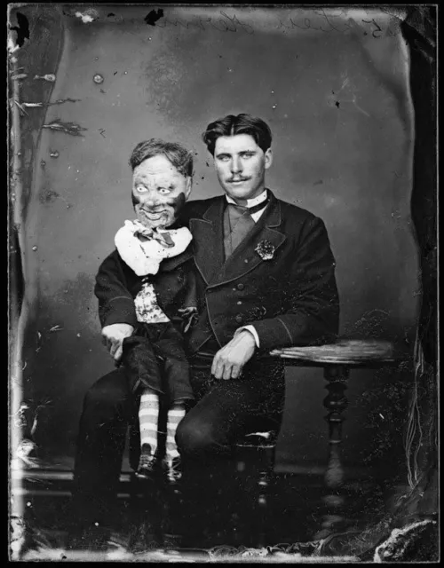 Antique Demonic Dummy Photo 449b Odd Strange & Bizarre