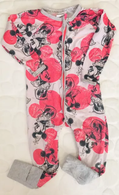 Bonds Sz 18-24mths Disney Minnie Mouse Zippy Wondersuit