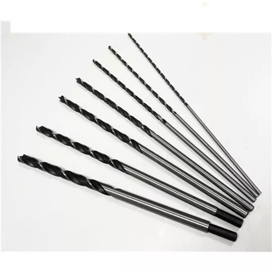 7pc Wood Drill Bit Set Extra Long 300mm Brad Point Auger Wood Drill Tool