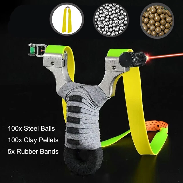 Resin Slingbow Hunting Catapult, Flat Rubber Band Archery Slingbow For Shooting