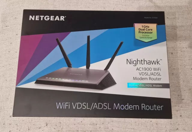 NETGEAR D7000 Modem Router AC1900 WiFi VDSL/ADSL