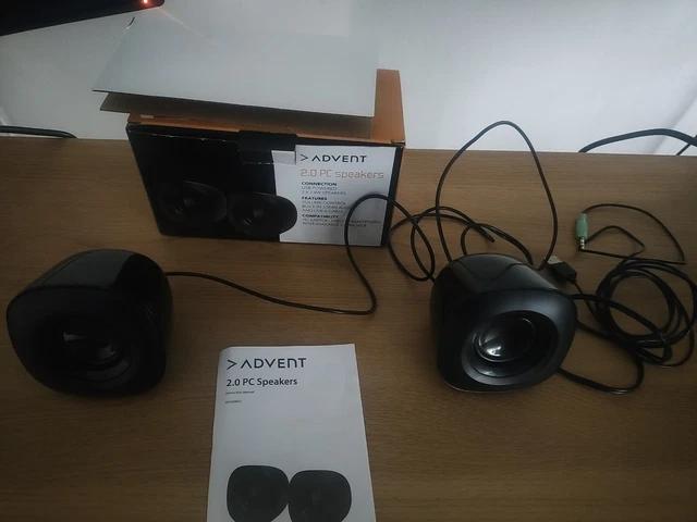 Advent asp20bk15 2.0 pc sales speakers