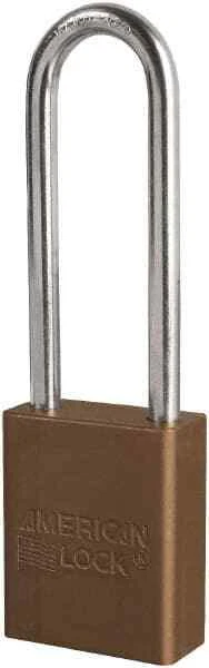 American Lock Keyed Different Retaining Key Lockout Padlock 3" Shackle Cleara...