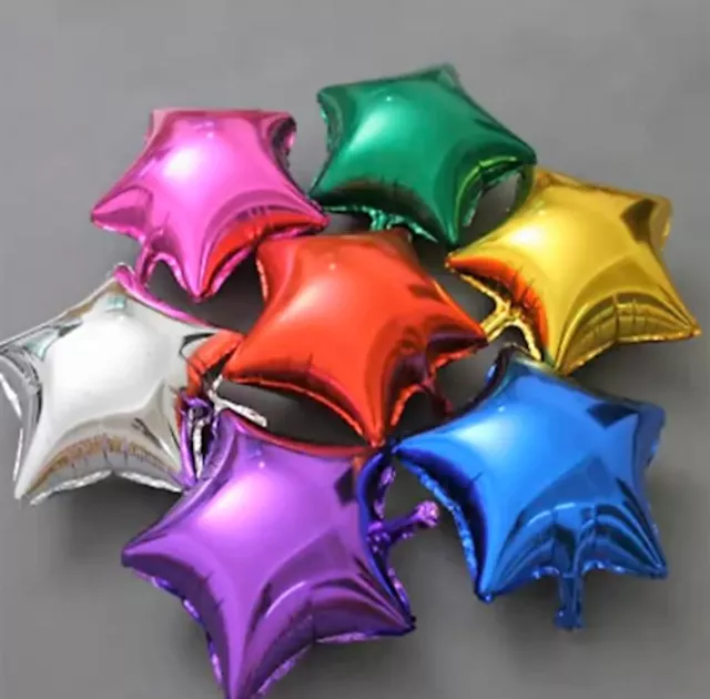 Star Helium Foil Balloons - Wedding Birthday Party Decor Balloon New -18"/45cm