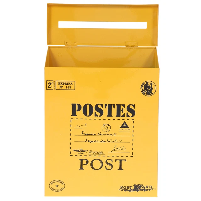 Cassetta Postale Vintage In Ferro - 30x23x6 Cm, Montaggio A Parete, Bloccabile, Per Esterni - Foto 11