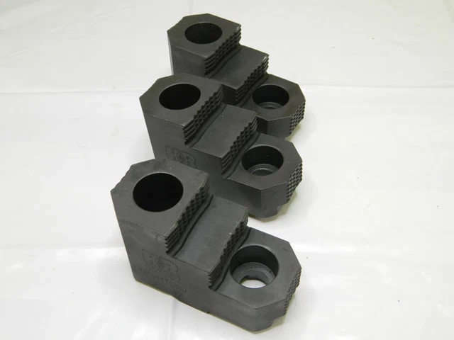 H&R Hard Lathe Chuck Jaw: Top 2.469'' OAH, 3.92'' OAL, 2 Step Qty 3 HR-10 HTGRJ