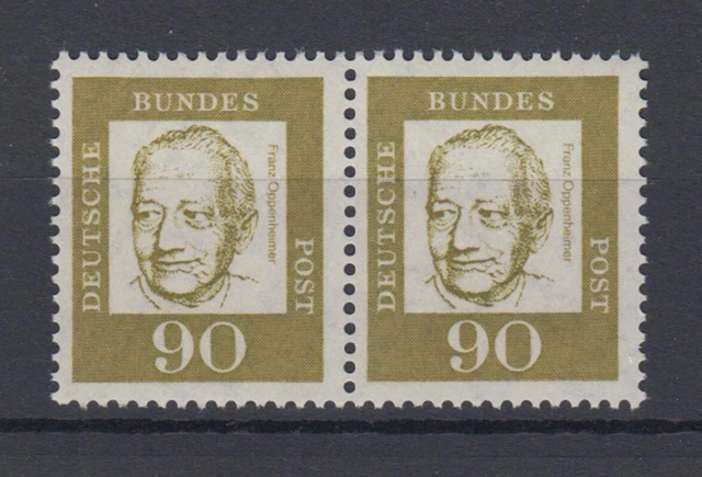 Bund 360y waagerechtes Paar Bedeutende Deutsche 90 Pf postfrisch