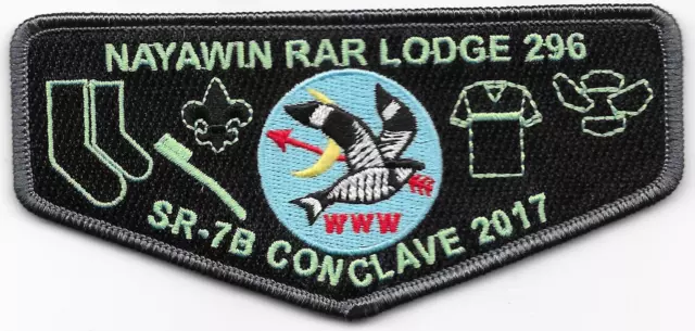 S88 Nayawin Rar Lodge 296 2017 Conclave Trader Flap Boy Scouts of America BSA