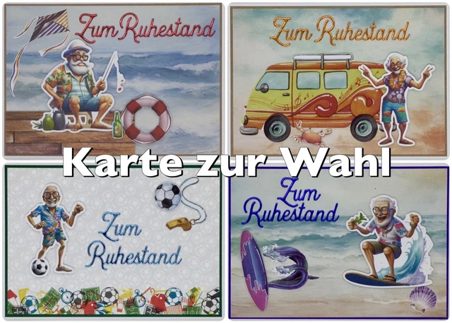 Geschenk Zur Rente, Große Rentnerbank Mt Ortsschld, Geldgeschenk