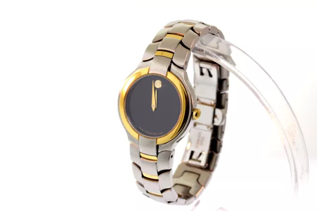 Donna Movado 0604574 Portico 18K Oro Piastra & Acciaio Inox Nero Museum