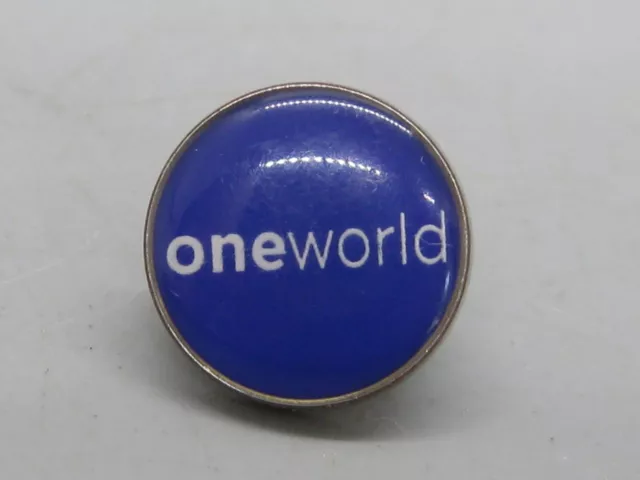 Vtg Oneworld Alaska Airlines American Pilot Flight Attendant Lapel Pin Button