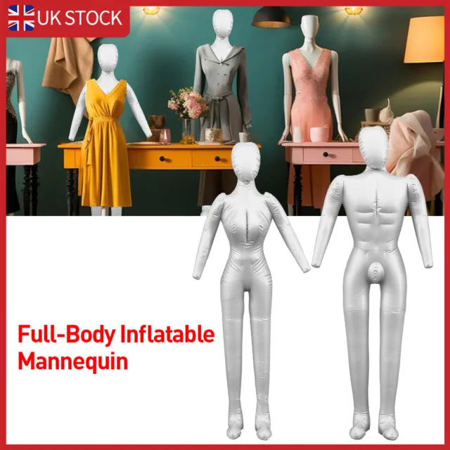 PVC Inflatable Male Female Model Full Body170/165 Dummy  Mannequin Stand Display