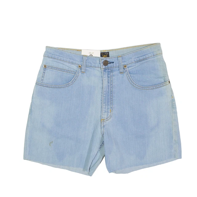 Pantaloncini denim LEE orlo grezzo blu regolari da uomo M W30