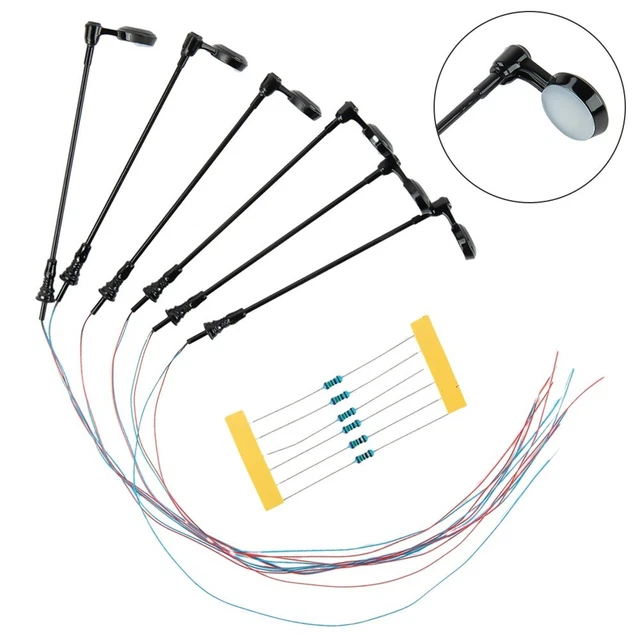 Evemodel – Lot De 12 Voitures Lumineuses H0 TT – Avec LEDs 12V – Modèle Réduit Pour Train Miniature – Décoration De Bâtiments – Éclairage Diorama – Couleurs Aléatoires