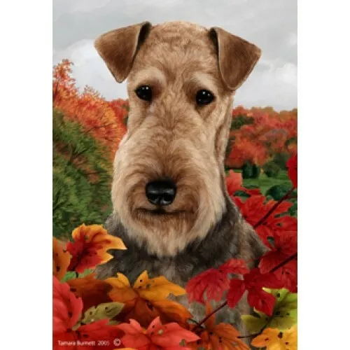 Fall House Flag - Airedale Terrier 13027