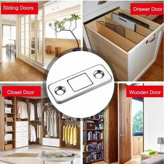 Lot Magnetic Door Catch Latch Heavy Duty For Kitchen Cabinet Cupboard Wardrobe 3