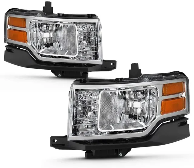 For 09-12 Ford Flex Headlight LH+RH Side Replacement Front Driving Signal Lamp
