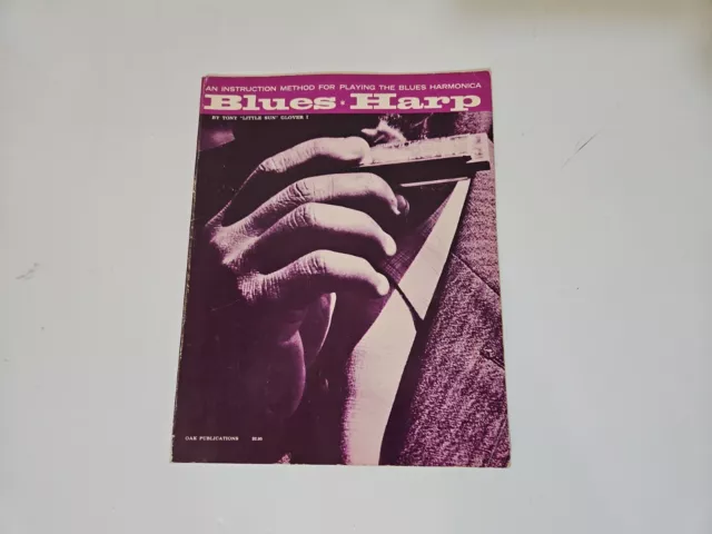 Blues Harp Harmonica Instruction Method For Playing Tony Little Sun Glover 1965