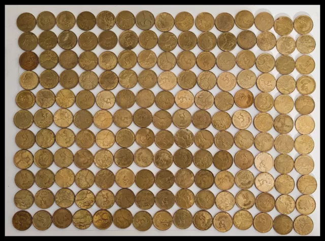 Belgique -belgië- Lot de 165 pièces de monnaie de 5 francs