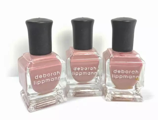 NEW (3) Deborah Lippmann Nail Lacquer - LOOK OF LOVE - 0.27 fl oz **RARE