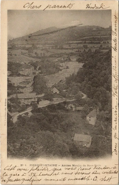 CPA PIERREFONTAINE-les-VARANS Ancien Moulin de Sous-Velle (1116099)