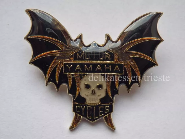 ORIGINAL VINTAGE pin spilletta badge MOTOR YAMAHA BAT BIKER moto spilla *