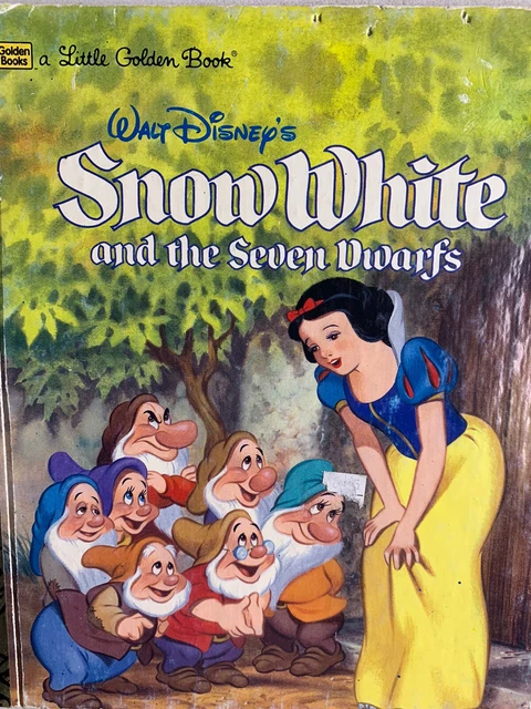 WALT DISNEYS SNOW White & The Seven Dwarfs A Golden Book 1984 Children ...