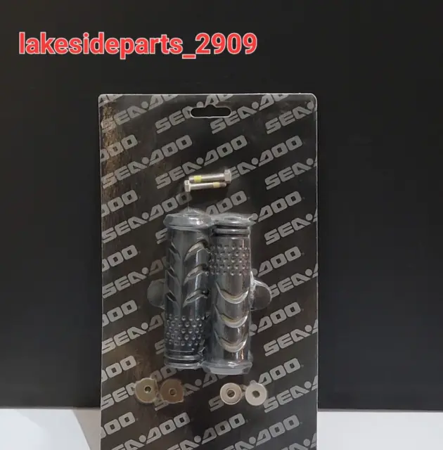 Genuine Sea Doo Handlebar Grips Black / Gray 1996-2023 Gtx Gti Rx Xp 295500977