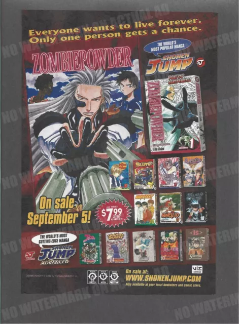 Zombie Powder Viz Media Trade Print Magazine Ad Manga ADVERT Tite Kubo