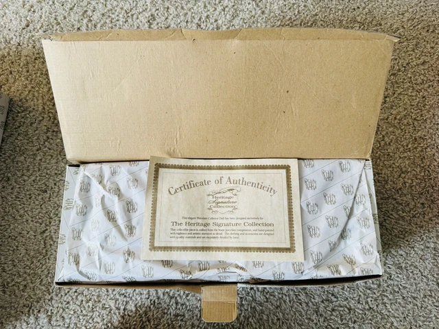Heritage Signature Collection Doll. Cindy With Rag Doll Item#12239
