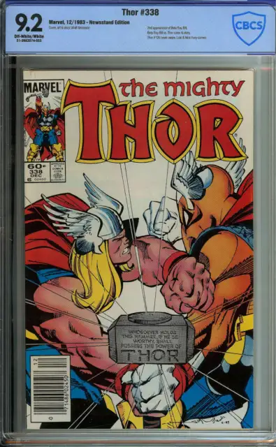 Thor #338 Cbcs 9.2 Ow/Wh Pages // 2Nd Appearance Of Beta Ray Bill Newsstand Ed