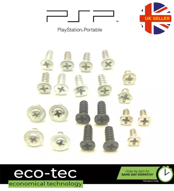 Replacement Full Complete Screw Screws Set for PSP 1000 Series