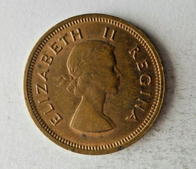1957 Afrique Du Sud Farthing - Haute Qualité Pièce de Monnaie Poubelle #A 2