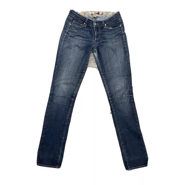 Paige Skyline Skinny Jeans Womens Size 29 Blue Dark Wash Stretch Denim