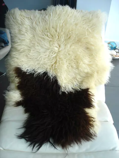 Long Fluffy Mongolian Fur Rug