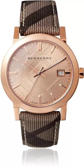 Burberry Bu9754 The City Rose Gold-tone Unisex Watch